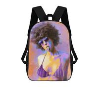 sinyumoney Abstract Art Bold Colors, Dynamic Style Sac À Dos Enfant, Cartable, Sac D'école, Motif Dessin Animé 3D, Sac Pour Ordinateur Portable, Pour Garçons Et Filles 17inch