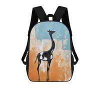 sinyumoney Abstract Camel in Black Sac À Dos Scolaire Pour Enfants Imprimé En 3D, Idéal Pour Les Voyages Et Les Lectures, Pour Les Garçons Et Les Élèves Du Primaire 17inch