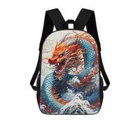 sinyumoney Abstract Dragon Sacs À Dos Pour Enfants, Sac À Dos Scolaire, Sac À Dos Imprimé En 3D Pour Enfants, Sac À Dos De Voyage, Sac À Livres, Sac D'école Pour Enfants 17inch