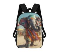 sinyumoney Abstract Elephant Sac À Dos Scolaire Pour Enfants, Imprimé En 3D, Pour Garçons, Élèves Du Primaire Et Du Collège 17inch