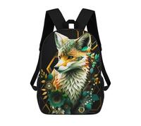 sinyumoney Abstract Fox Sac À Dos Scolaire Pour Enfants Imprimé En 3D, Idéal Pour Les Voyages Et Les Lectures, Pour Les Garçons Et Les Élèves Du Primaire 17inch