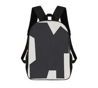 sinyumoney Abstract Geometric Shape Sac À Dos Scolaire Pour Enfants Imprimé En 3D, Idéal Pour Les Voyages Et Les Lectures, Pour Les Garçons Et Les Élèves Du Primaire 17inch