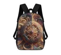 sinyumoney Abstract Golden Orb Sacs À Dos Scolaires Pour Enfants, Sac D'école Imprimé En 3D Pour Garçons, Élèves Du Primaire Et Du Collège 17inch