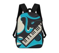 sinyumoney Abstract Jazz Music Sacs À Dos Imprimés En 3D Pour Enfants, Sacs D'école Tendance Pour Garçons, Sacs De Voyage, Sacs Scolaires Pour Élèves Du Primaire 17inch