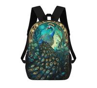 sinyumoney Abstract Peacock Kintsugi Sac À Dos, Cartable Imprimé En 3D, Sac À Goûter, Sac À Dos De Voyage, Sac À Dos Entre Amis, Sac À Dos Scolaire Pour Filles Et Garçons 17inch