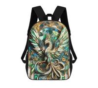 sinyumoney Abstract Phoenix Kintsugi Sac À Dos, Cartable Imprimé En 3D, Sac À Goûter, Sac À Dos De Voyage, Sac À Dos Entre Amis, Sac À Dos Scolaire Pour Filles Et Garçons 17inch