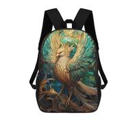 sinyumoney Abstract Phoenix Kintsugi Sac À Dos Scolaire Imprimé En 3D Pour Enfants, Sac À Dos Garçon/fille, Sac De Voyage Pour Enfants 17inch