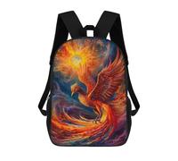 sinyumoney Abstract Phoenix Sac À Dos Enfant Imprimé En 3D, Sac D'école Pour Garçons, Sac À Dos Cool Et Décontracté, Sac À Dos Amusant Pour Enfants Et Adolescents 17inch