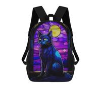 sinyumoney Abstract Russian Blue Cat Sac À Dos Scolaire Imprimé En 3D Pour Enfants, Sac À Dos Garçon/fille, Sac De Voyage Pour Enfants 17inch