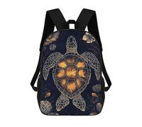 sinyumoney Abstract Sea Turtle Sacs À Dos Pour Enfants, Sac D'école Imprimé En 3D, Cartable Pour Enfants, Sac De Voyage, Sac À Dos Garçon Fille, Sac D'école Pour Enfants 17inch