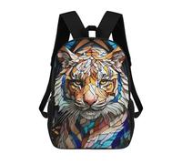 sinyumoney Abstract Tiger Face Sac À Dos Pour Enfants, Impression 3D, Sac D'école Pour Garçons Et Filles, Sac À Dos Tendance Et Décontracté Pour Écoliers 17inch