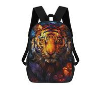 sinyumoney Abstract Tiger Sacs À Dos Scolaires Pour Enfants, Sac D'école Imprimé En 3D Pour Garçons, Élèves Du Primaire Et Du Collège 17inch