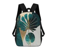 sinyumoney Abstract Tropical Leaf Art Sac À Dos Scolaire Imprimé En 3D, Sac À Dos Décontracté Pour Enfants, Sac D'école Imprimé En 3D Pour Garçons, Primaire Et Collège 17inch