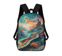 sinyumoney Abstract Winding Road Sacs À Dos Scolaires Pour Enfants, Cartables Imprimés En 3D, Sacs D'école Tendance Pour Garçons, Élèves Du Primaire Et Du Collège 17inch