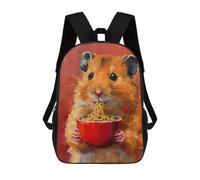 sinyumoney Adorable Hamster Spaghetti Sac À Dos, Cartable Imprimé En 3D, Sac À Goûter, Sac À Dos De Voyage, Sac À Dos Entre Amis, Sac À Dos Scolaire Pour Filles Et Garçons 17inch