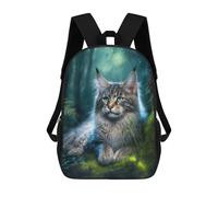 sinyumoney Adorable Maine Coon Cat 17inch Sacs À Dos Scolaires Imprimés En 3D - Sacs À Dos Tendance Pour Garçons Du Primaire Et Du Collège