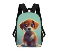 sinyumoney Adorable Puppy Portrait -1 Sac À Dos Scolaire Imprimé En 3D, Sac À Dos Décontracté Pour Enfants, Sac D'école Imprimé En 3D Pour Garçons, Primaire Et Collège 17inch