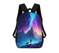 sinyumoney Adventure With My Dog Sac À Dos Scolaire Pour Filles Et Garçons, Grand Sac À Dos Léger Pour Enfants Et Étudiants 17inch