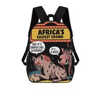sinyumoney Africa Easiest Crowd Sacs À Dos Imprimés En 3D Pour Enfants, Sacs D'école Tendance Pour Garçons, Sacs De Voyage, Sacs Scolaires Pour Élèves Du Primaire 17inch