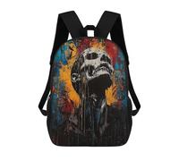 sinyumoney Agony And Awakening Contemporary Expressionist Artwork Sac À Dos Pour Enfants, Impression 3D, Sac D'école Pour Garçons Et Filles, Sac À Dos Tendance Et Décontracté Pour Écoliers 17inch