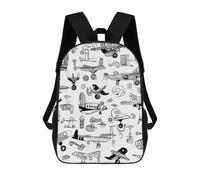 sinyumoney Airplane Adventure Pattern Sac À Dos Imprimé 3D Pour Enfants, Sac À Dos Léger Pour Écoliers Et Écoliers, Sac À Goûter Pour La Crèche 17inch