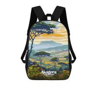 sinyumoney Akagera National Park Rwanda Landscape Sacs À Dos Pour Enfants, Cartables, Sacs À Dos Scolaires Imprimés En 3D, Sacs À Dos De Voyage Tendance Pour Enfants (primaire, Collège) 17inch