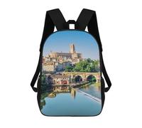 sinyumoney Albi City Sac À Dos Enfant Imprimé En 3D, Sac D'école Pour Garçons, Sac À Dos Cool Et Décontracté, Sac À Dos Amusant Pour Enfants Et Adolescents 17inch