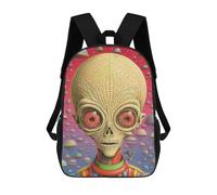 sinyumoney Alien in Space Suit Sac À Dos Enfant, Sac À Dos Anime, Grand Sac À Dos Enfant, Sac À Dos Imprimé En 3D Pour Enfants, Cartable, Cartable Pour Garçons Et Filles 17inch