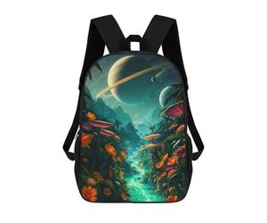 sinyumoney Alien Jungle River Dreamscape Sac À Dos Enfant Imprimé En 3D, Sac D'école Pour Garçons, Sac À Dos Cool Et Décontracté, Sac À Dos Amusant Pour Enfants Et Adolescents 17inch