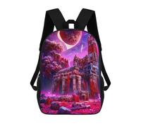 sinyumoney Alien Ruins A Cosmic Fantasy Sac À Dos Scolaire Pour Enfants, Grand Sac À Dos 3D, Cadeau Pour Enfants 17inch