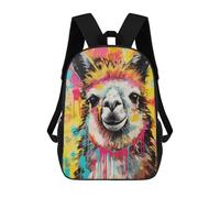 sinyumoney Alpaca Pop Art Home Decor Sacs À Dos Scolaires Pour Enfants, Sac D'école Imprimé En 3D Pour Garçons, Élèves Du Primaire Et Du Collège 17inch