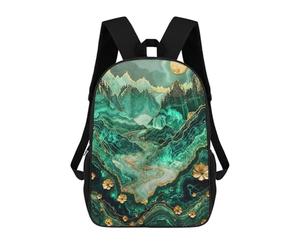 sinyumoney Alpine Meadow Kintsugi Art Sac À Dos Scolaire Imprimé En 3D Pour Enfants, Sac À Dos Garçon/fille, Sac De Voyage Pour Enfants 17inch