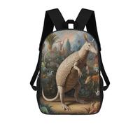sinyumoney Amazing Armadillo Safari Sac À Dos Scolaire Imprimé En 3D, Sac À Dos Décontracté Pour Enfants, Sac D'école Imprimé En 3D Pour Garçons, Primaire Et Collège 17inch