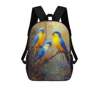 sinyumoney Amazon Blue-and-yellow Macaws in Nature Sac À Dos Scolaire Pour Enfants, 43 Cm (17 Pouces), Imprimé En 3D, Pour Garçons, Élèves Du Primaire Et Du Collège
