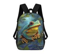 sinyumoney Amazon Rainforest Tree Frog Sacs À Dos Pour Enfants, Sac À Dos Scolaire Imprimé En 3D Pour Enfants, Sac À Dos De Voyage, Sac À Livres Pour Enfants 17inch Sac D'école