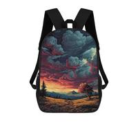 sinyumoney Amazon Sunset Landscape 17inch Sac À Dos Scolaire Imprimé En 3D Pour Enfants, Style Décontracté Et Tendance, Idéal Pour Les Voyages Et Les Études.