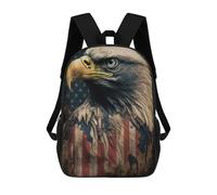 sinyumoney American Bald Eagle Sac À Dos Scolaire Pour Enfants, Sac À Dos De Voyage Décontracté, Grand Sac À Dos Pour Garçons Et Filles 17inch