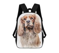 sinyumoney American Cocker Dog Sac À Dos Scolaire Imprimé En 3D Pour Garçons Et Filles, Sac À Dos Pour Ordinateur Portable Pour Enfants/étudiants/adultes 17inch