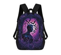 sinyumoney Among Bats Sacs À Dos Pour Enfants, Cartables 3D Personnalisés Pour Garçons Et Filles, Grands Sacs À Dos Scolaires Décontractés 17inch