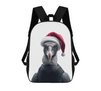 sinyumoney Andean Condor Wearing A Santa Hat Sac À Dos Scolaire Imprimé En 3D, Sac À Dos Décontracté Pour Enfants, Sac D'école Imprimé En 3D Pour Garçons, Primaire Et Collège 17inch