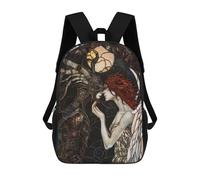 sinyumoney Angel And Demon Stained Sac À Dos Enfant Fille 3D, Sac D'école, Sac À Dos Pour Tout-petits, Sac À Dos Décontracté, Sac À Livres Tendance 17inch