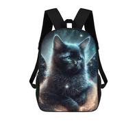 sinyumoney Angel Cat in Space Sac À Dos Scolaire Imprimé En 3D Pour Enfants, Sac À Dos De Voyage Tendance Et Décontracté Pour Écoliers 17inch