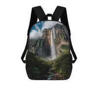 sinyumoney Angel Falls Amazon Rainforest Sacs À Dos Pour Enfants, Sac À Dos Scolaire Imprimé En 3D Pour Enfants, Sac À Dos De Voyage, Sac À Livres Pour Enfants 17inch Sac D'école