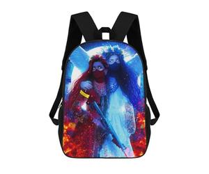 sinyumoney Angelic Warriors in Flames Sac À Dos Enfant, Sac D'école, Sac À Dos Imprimé 3D Avec Motif De Dessin Animé, Grande Capacité, Pour Garçons Et Filles 17inch