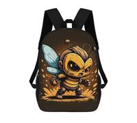 sinyumoney Angry Bee Character Art Sac À Dos Enfant, Cartable Imprimé En 3D Pour Garçons Et Adolescents 17inch