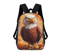 sinyumoney Angry Eagle Illustration Sac À Dos Scolaire Imprimé En 3D, Sac À Dos Décontracté Pour Enfants, Sac D'école Imprimé En 3D Pour Garçons, Primaire Et Collège 17inch