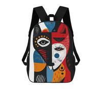 sinyumoney Animal Cute Abstract Sacs À Dos Scolaires Pour Enfants, Sac D'école Imprimé En 3D Pour Garçons, Élèves Du Primaire Et Du Collège 17inch