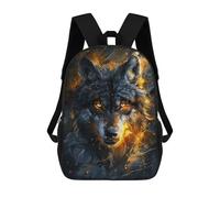 sinyumoney Animal Majestic Wolf Sacs À Dos Pour Enfants, Sac D'école Imprimé En 3D, Cartable Pour Enfants, Sac De Voyage, Sac À Dos Garçon Fille, Sac D'école Pour Enfants 17inch