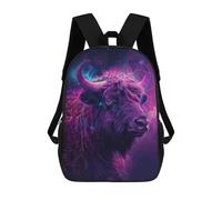 sinyumoney Animal Space Sac À Dos Scolaire Enfant Tendance Et Décontracté, Sac À Dos Imprimé En 3D Pour Garçon, Grand Sac À Dos 17inch