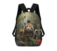 sinyumoney Animals in The Jungle Sac À Dos Enfant Imprimé En 3D, Sac D'école Pour Garçons, Sac À Dos Cool Et Décontracté, Sac À Dos Amusant Pour Enfants Et Adolescents 17inch